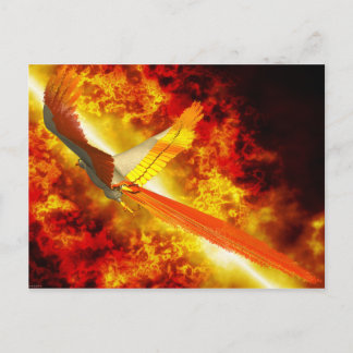 Phoenix Fantasy Gothic Postkarte