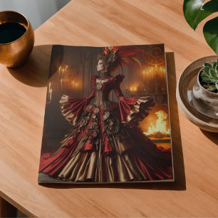 Phoenix-Feuerkönigin Steampunk viktorianisch indus Seidenpapier