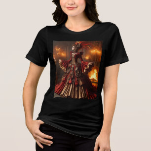 Phoenix-Feuerkönigin Steampunk viktorianisch indus Tri-Blend Shirt