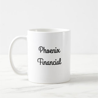 Phoenix Financial Coffee Tasse - Links Handdesign