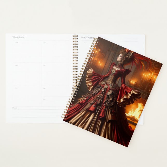 Phoenix Fire Queen Steampunk Victorian Industrial (Devant avec enveloppe)