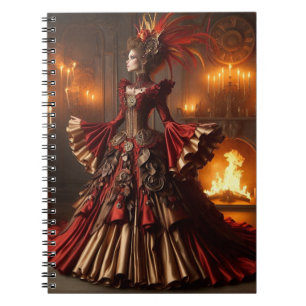 Phoenix Fire Queen Steampunk Viktorianisch Industr Notizblock