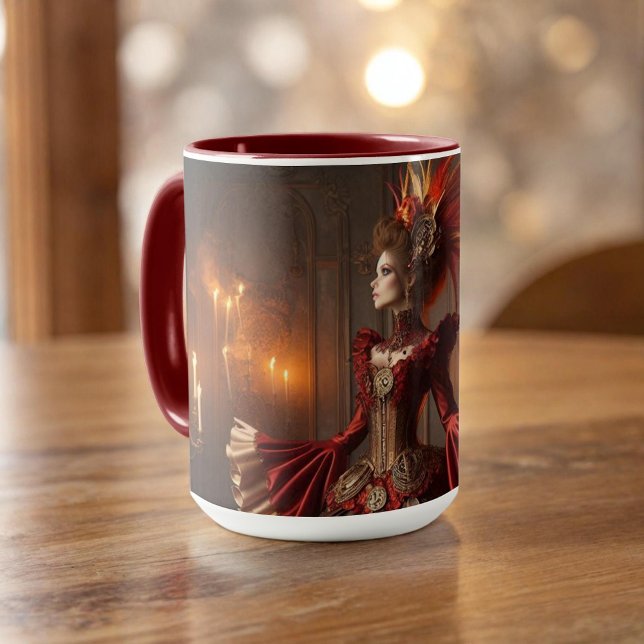 Phoenix Fire Queen Steampunk Viktorianisch Industr Tasse (Von Creator hochgeladen)