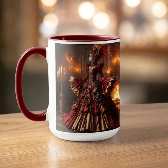 Phoenix Fire Queen Steampunk Viktorianisch Industr Tasse (Von Creator hochgeladen)