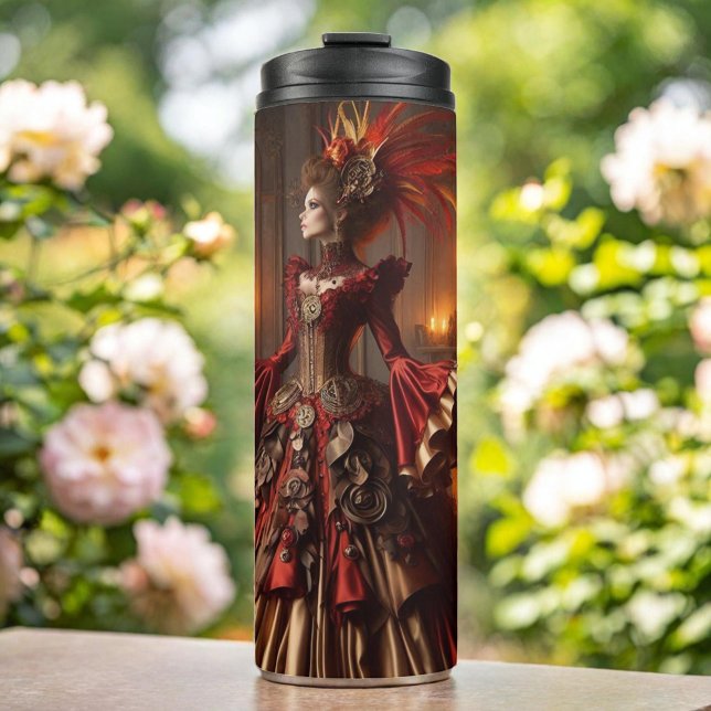 Phoenix Fire Queen Steampunk Viktorianisch Industr Thermosbecher (Von Creator hochgeladen)