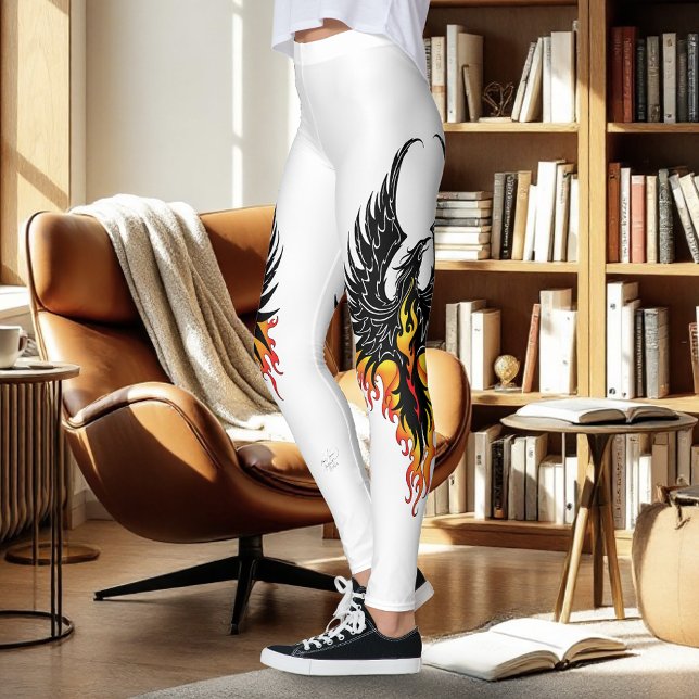 Phoenix Firebird Tribal Flames Leggings (Von Creator hochgeladen)