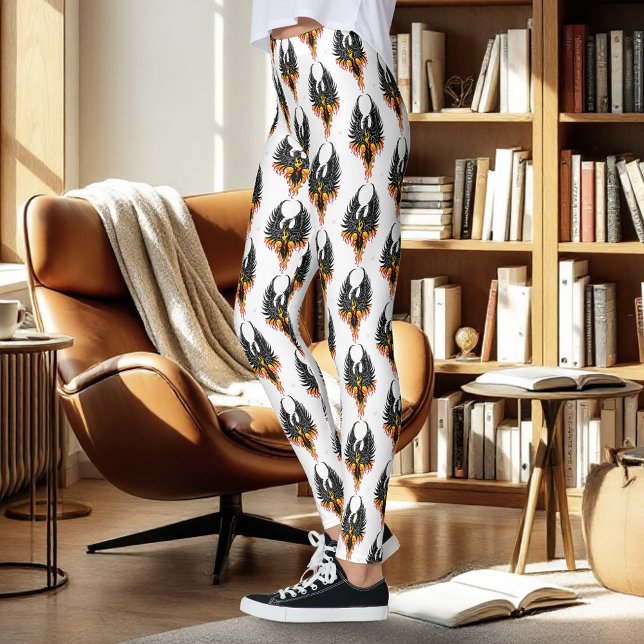 Phoenix Firebird Tribal Flames Leggings (Von Creator hochgeladen)