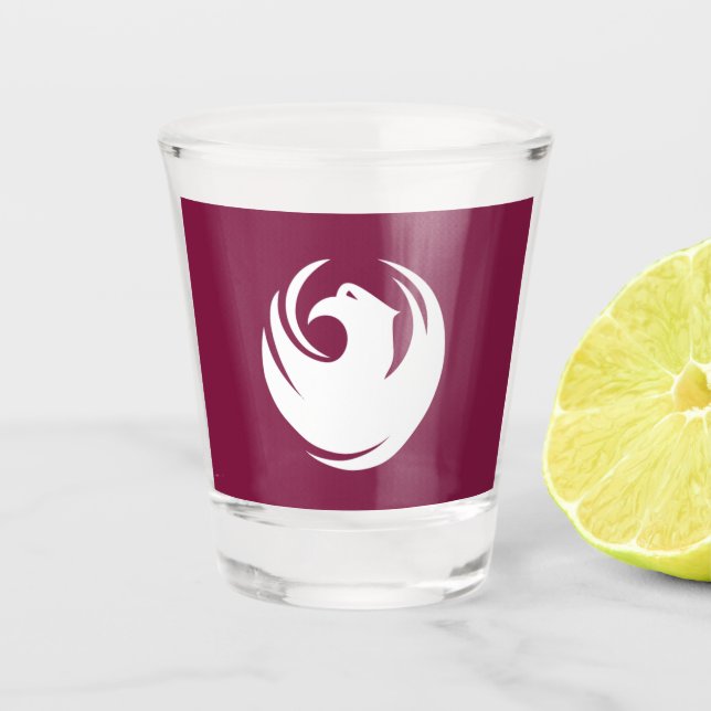 Phoenix-Flagge Schnapsglas (Vorderseite)