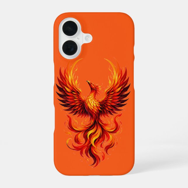 Phoenix Flame Case für Apple iPhone 16 Hülle (Rückseite)