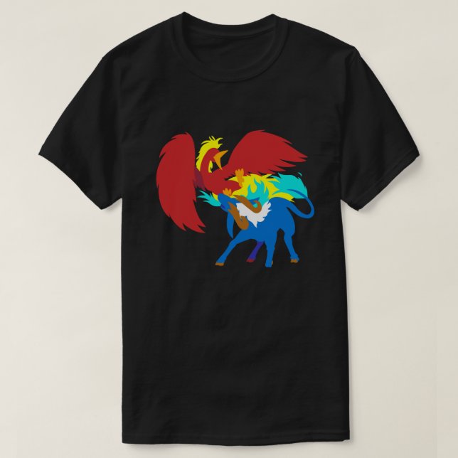 Phoenix gegen Qilin T-Shirt (Design vorne)