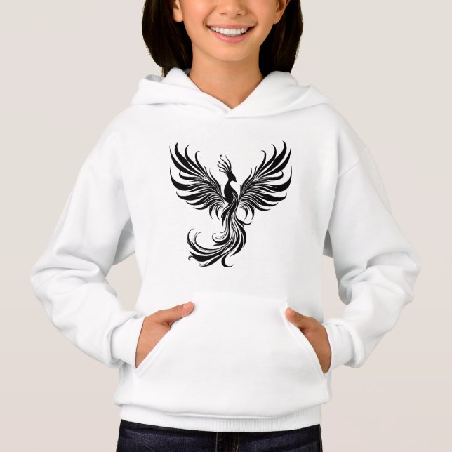 Phoenix Girl - Montez en Sweat - shirt à capuche d (Devant)