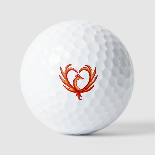 Phoenix Heart Golfball (Vorderseite)