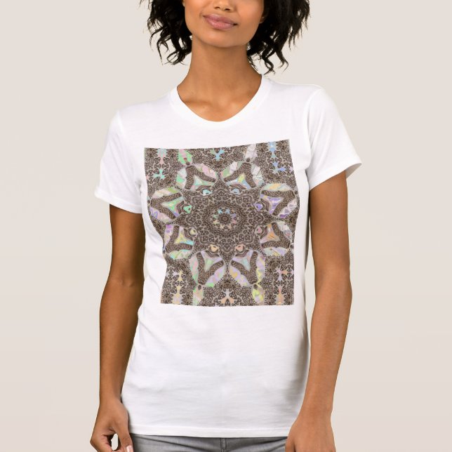 Phoenix Henna Mandala Art T - Shirt (Vorderseite)