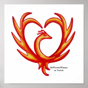 Phoenix Herz, MeWarriorFrau auf Twitch Poster