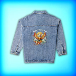 Phoenix in den Wolken glücklich Muttertag | Jeansjacke