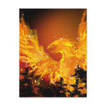 Phoenix in der Flugpostkarte