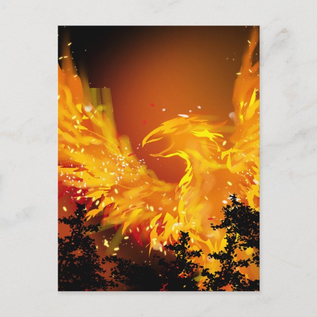 Phoenix in der Flugpostkarte Postkarte (Vorderseite)