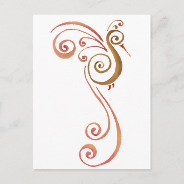 Phoenix in Erholung Postkarte (Vorderseite)