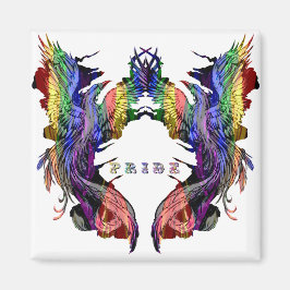 Phoenix in Regenbogenfarben Magnet