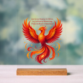 Phoenix Jesaja 61:3 Acrylschild