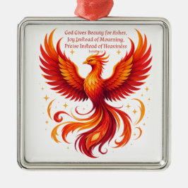 Phoenix Jesaja 61:3 Ornament Aus Metall
