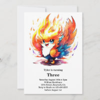 Phoenix Kindergeburtstag Einladung