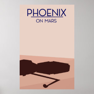 Phoenix-Lander auf dem Mars. Poster