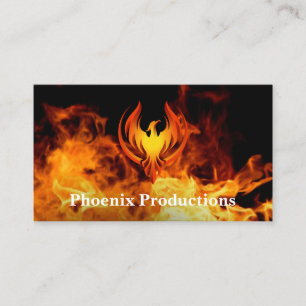 Phoenix-Logo Brandhintergrund Visitenkarte