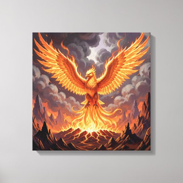 Phoenix Majestique Leinwanddruck (Vorderseite)