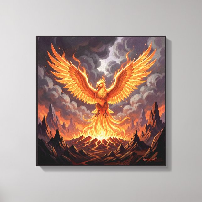 Phoenix Majestique Leinwanddruck (Vorderseite)