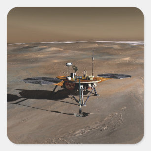 Phoenix Mars Lander 2 Quadratischer Aufkleber