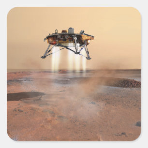 Phoenix-MarsLander Quadratischer Aufkleber