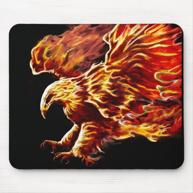 Phoenix-Mausunterlage Mousepad (Vorne)
