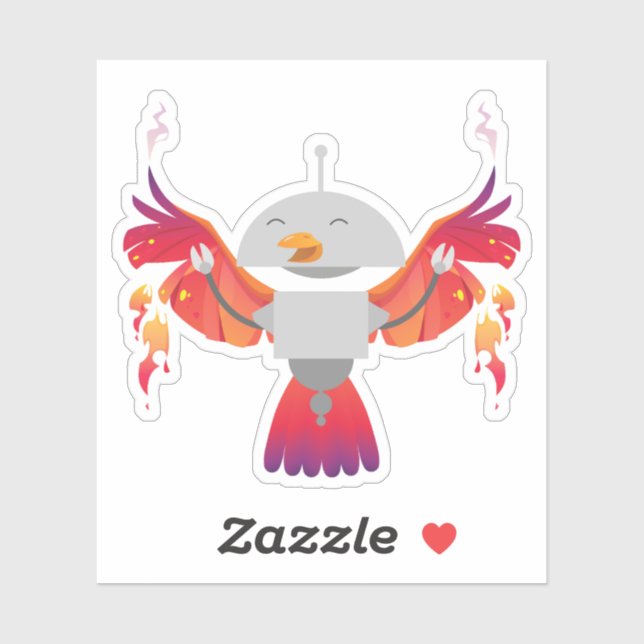 Phoenix Mia Sticker (Blatt)