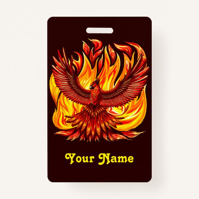 Phoenix mythologische unsterbliche Kreatur Ausweis (Vorderseite)