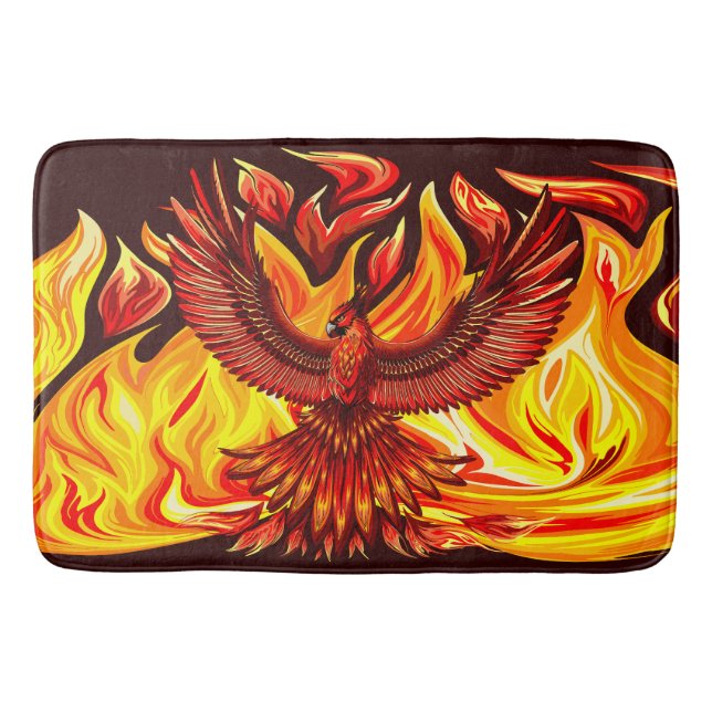 Phoenix mythologische unsterbliche Kreatur Badematte (Vorderseite)