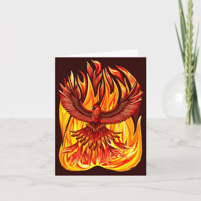 Phoenix mythologische unsterbliche Kreatur Einladung (Vorderseite)