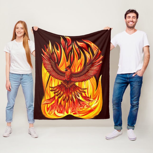 Phoenix mythologische unsterbliche Kreatur Fleecedecke (Beispiel)