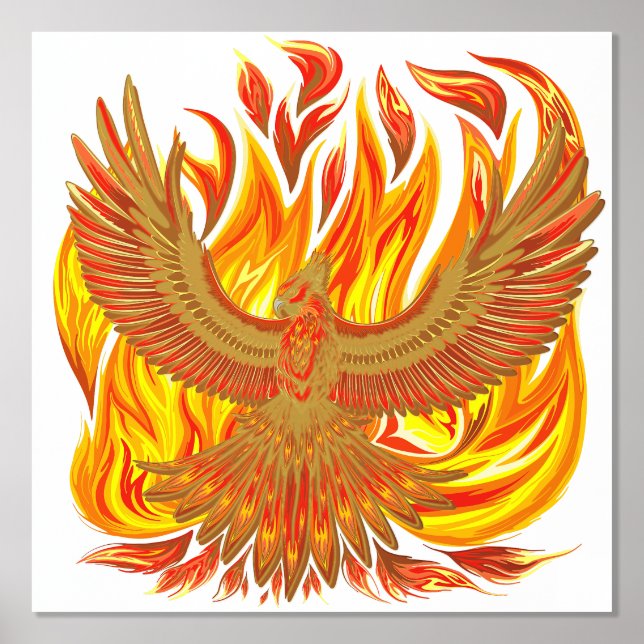 Phoenix mythologische unsterbliche Kreatur Foliendrucke (Vorderseite)
