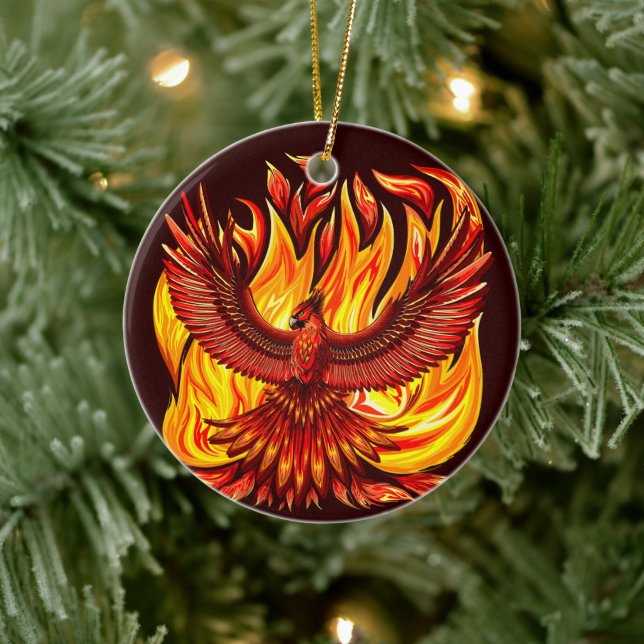 Phoenix mythologische unsterbliche Kreatur Keramik Ornament (Baum)
