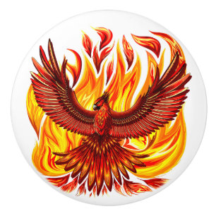 Phoenix mythologische unsterbliche Kreatur Keramikknauf
