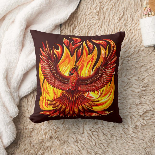 Phoenix mythologische unsterbliche Kreatur Kissen (Decke)