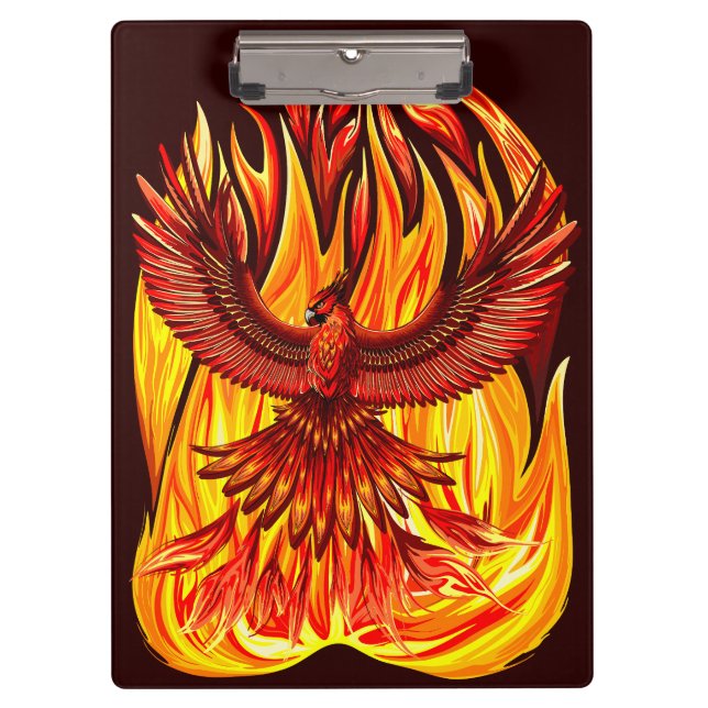 Phoenix mythologische unsterbliche Kreatur Klemmbrett (Vorderseite)