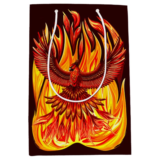 Phoenix mythologische unsterbliche Kreatur Mittlere Geschenktüte (Vorderseite)