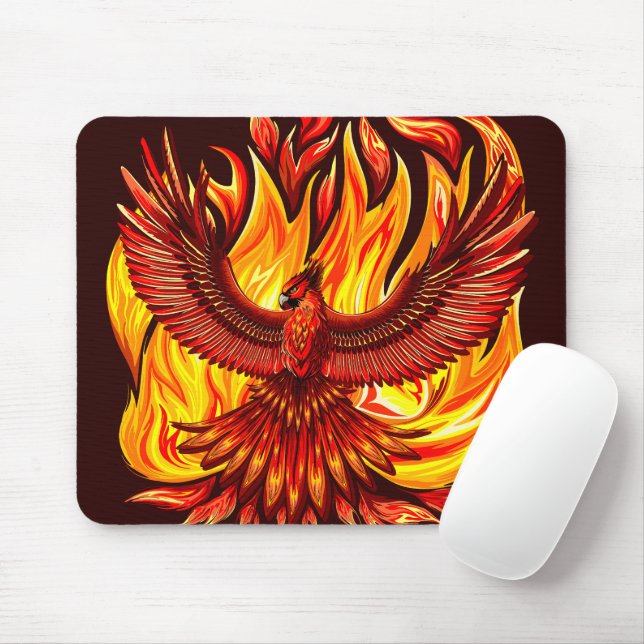 Phoenix mythologische unsterbliche Kreatur Mousepad (Mit Mouse)