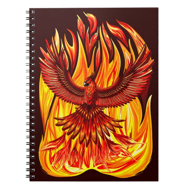 Phoenix mythologische unsterbliche Kreatur Notizblock (Vorderseite)