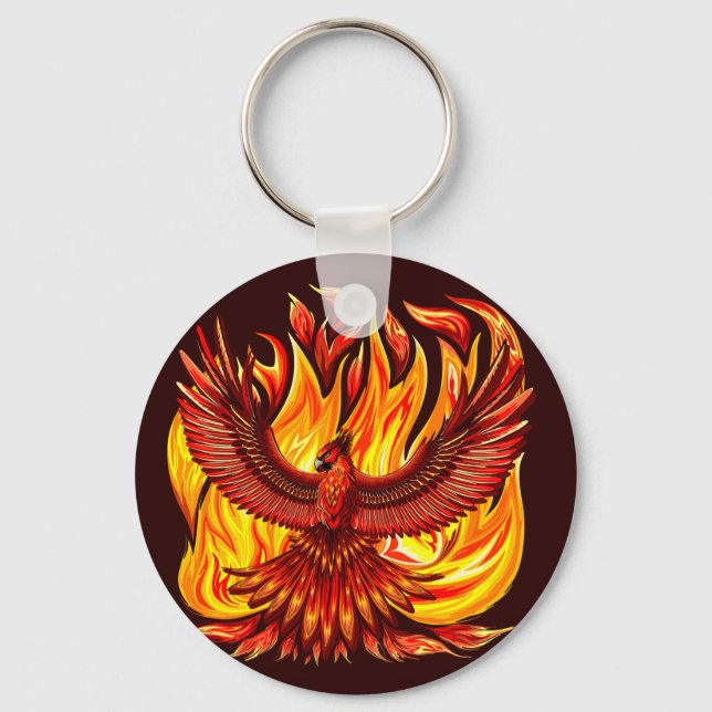 Phoenix mythologische unsterbliche Kreatur Schlüsselanhänger (Vorderseite)