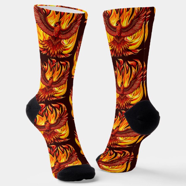 Phoenix mythologische unsterbliche Kreatur Socken (Gewinkelt)
