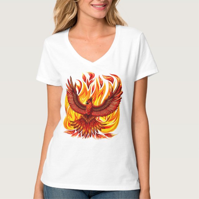 Phoenix mythologische unsterbliche Kreatur T-Shirt (Vorderseite)