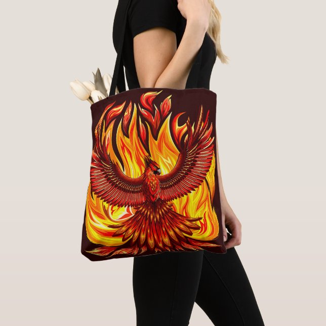 Phoenix mythologische unsterbliche Kreatur Tasche (Von Nahem)